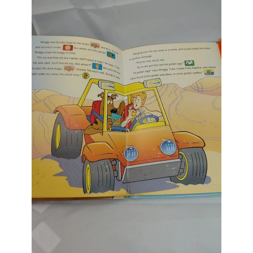 Scooby-Doo! MESSAGE IN A BOTTLE Interactive Play-A-Sound Book 2004 New Batteries